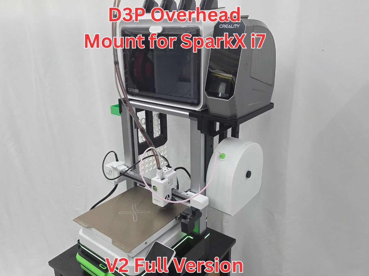Creality SparkX i7 D3P overhead mount 3d model