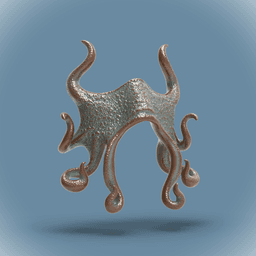 Cthulhu Inspired Mask -"Cryptid" (Sculptober Day2) 3d model