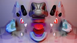 Mega Charizard X - Holder Controller 3d model