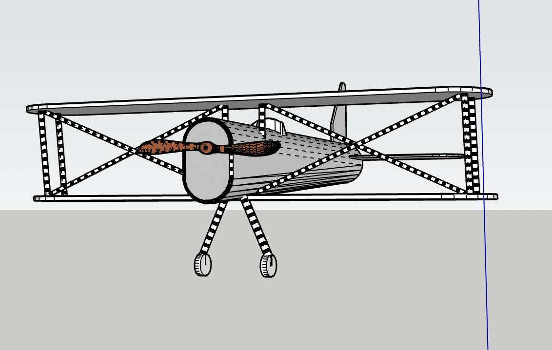 Biplane 3d model