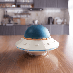 Retro-Futuristic UFO Model 3d model