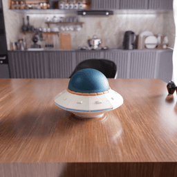 Retro-Futuristic UFO Model 3d model