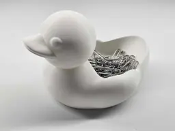 Cute Rubber Duck Planter & Trinket Dish Set 3d model