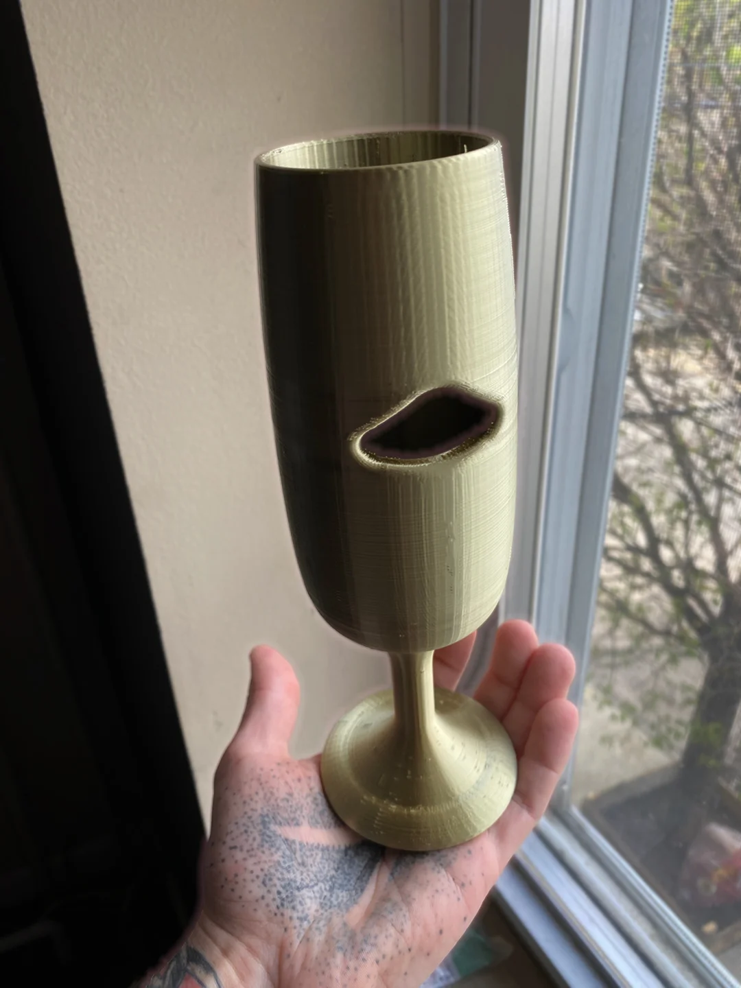 Flying Flute - Red Ox Champagne Glass 4 Energy Drinks! - The "Flying Flute" Red Bull Champagne Glass! - 3d model