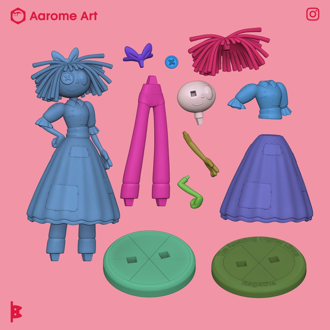 Ragatha The Amazing Digital Circus 3d model