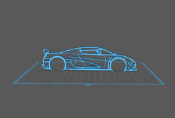 Koenigsegg - Agera RS Wall Art 3d model