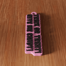 Trick or Treat Spooky Keychain 3d model