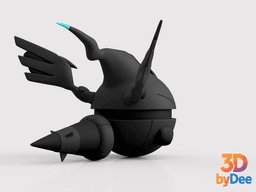 Zekrom Poke ball 3d model
