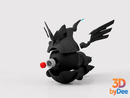 Zekrom Poke ball 3d model