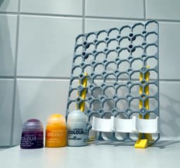 Minimalistic Multiboard Citadel Paint Holder 3d model