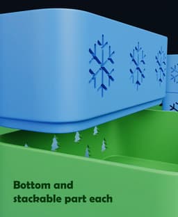 Stackable Christmas Box Set 3d model