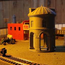 Ultra-Realistic 1632 Chesterton Stone Windmill / Arch Tower (HO/O Scale) 3d model