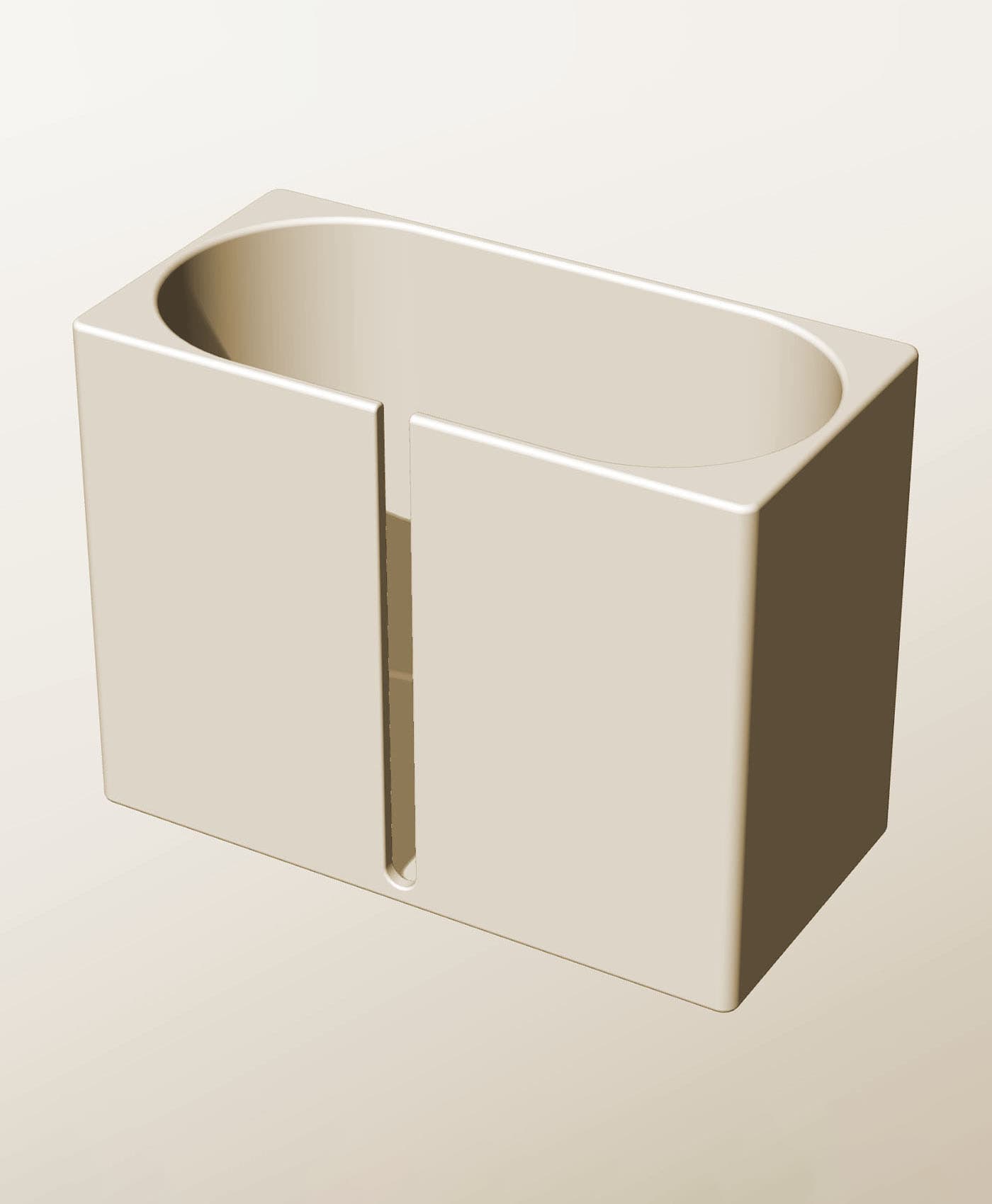 CX96-160-SB Stackable slotted component box for creative makers 3d model