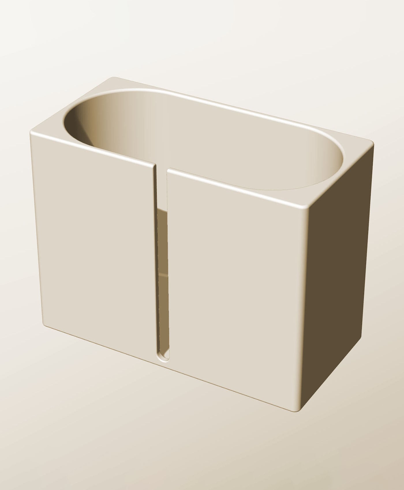 CX96-160-SB Stackable slotted component box for creative makers 3d model