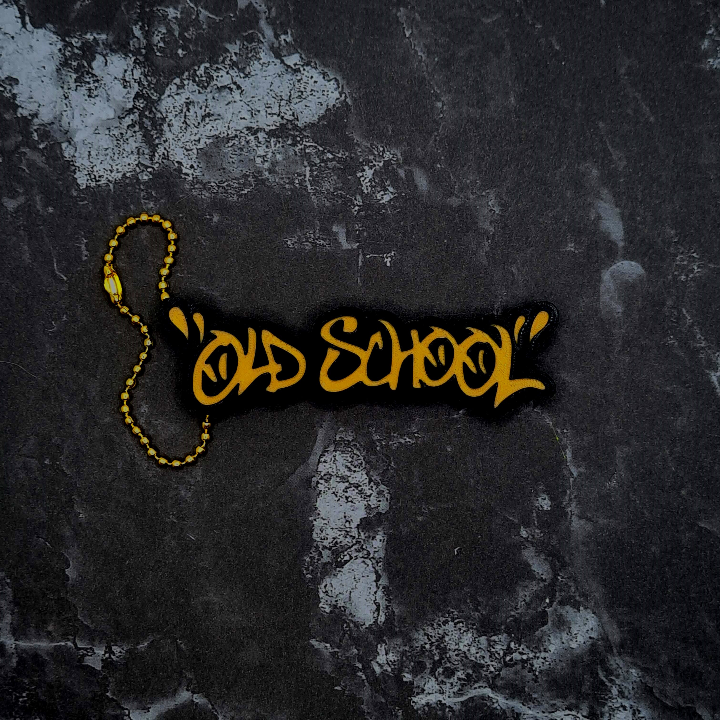 Old School Keychain (reverse) 3d model