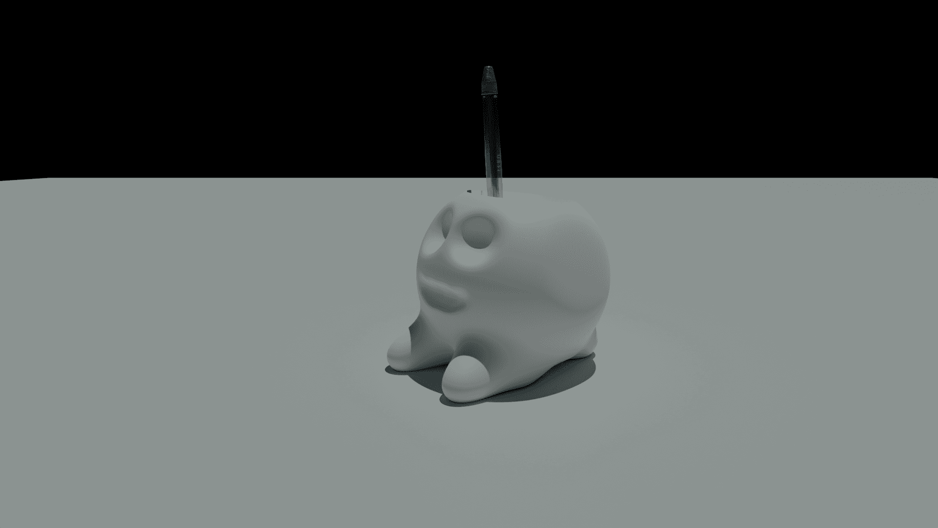 Weird Guy Pen Cup 3d model