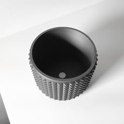 The Anver Planter Pot with Drainage Tray & Stand Included | Modern and Unique Home Decor 3d model