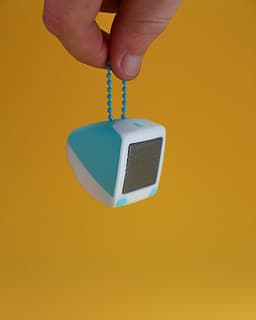 Retro iMac G3 Fidget Clicker Keychain 3d model