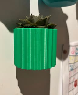 Fridge magnetic planter for succelent plants - 1 3d model