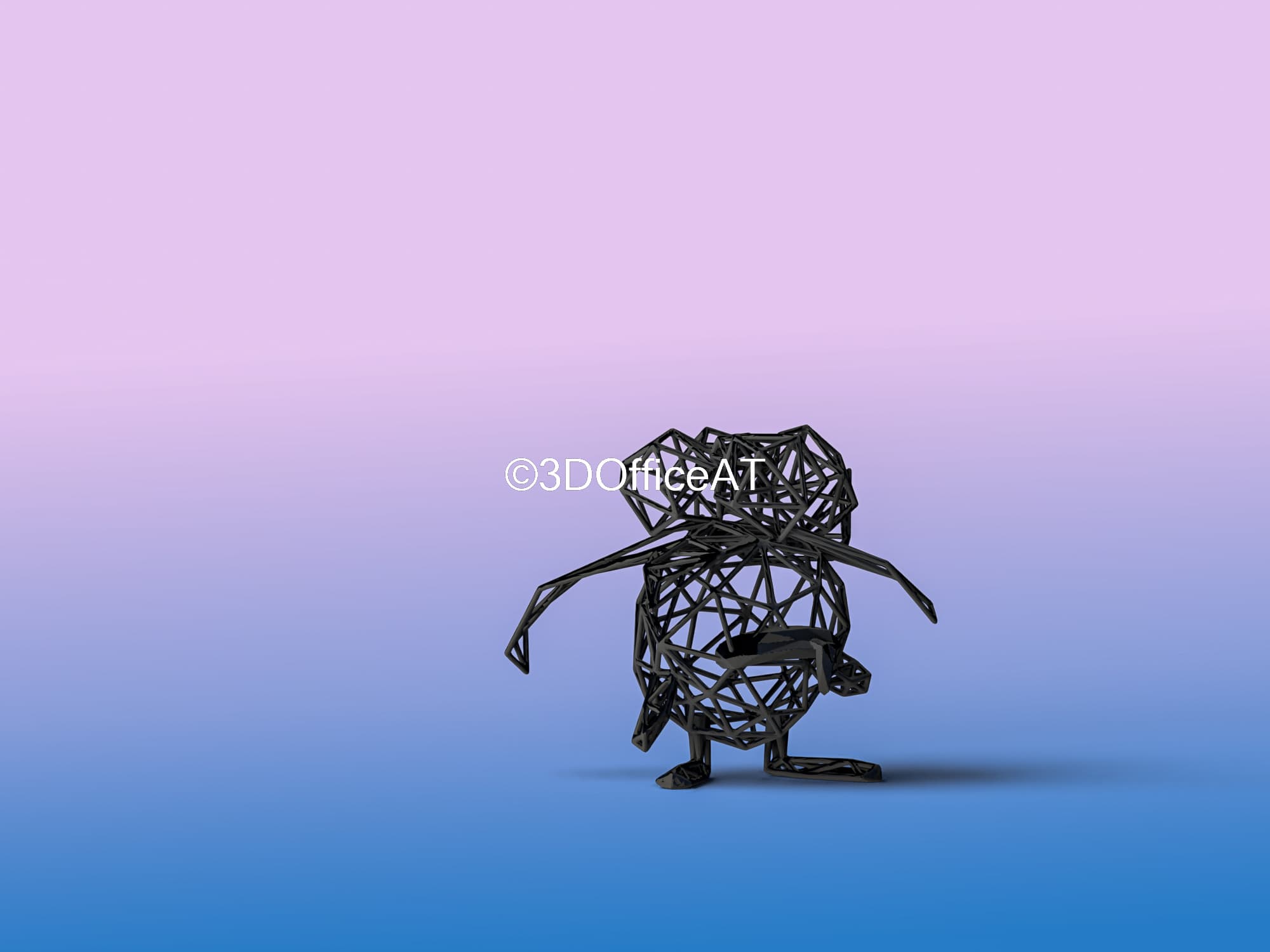 044 Gloom Pokemon Wiremon Figure 3d model