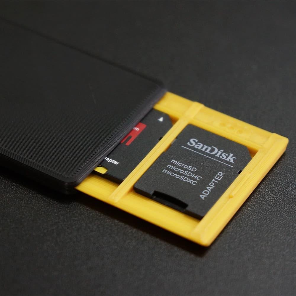 Minimalistic Card-sized SD Card Holder 3d model