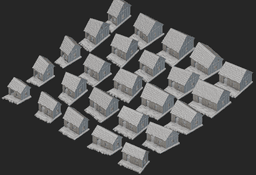 Shack Pack - Plastered 3d model