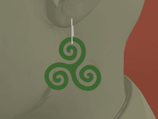 Celtic Earring. 3d model
