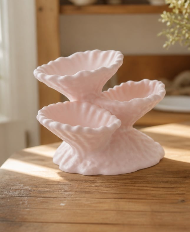 Tiered Coral Organizer - Coastal Jewelry Holder 3d model