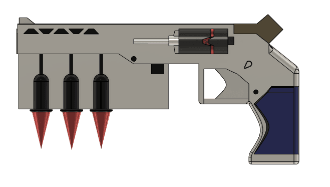 Copen's Gun (Divider) Luminous Avenger IX.stl 3d model