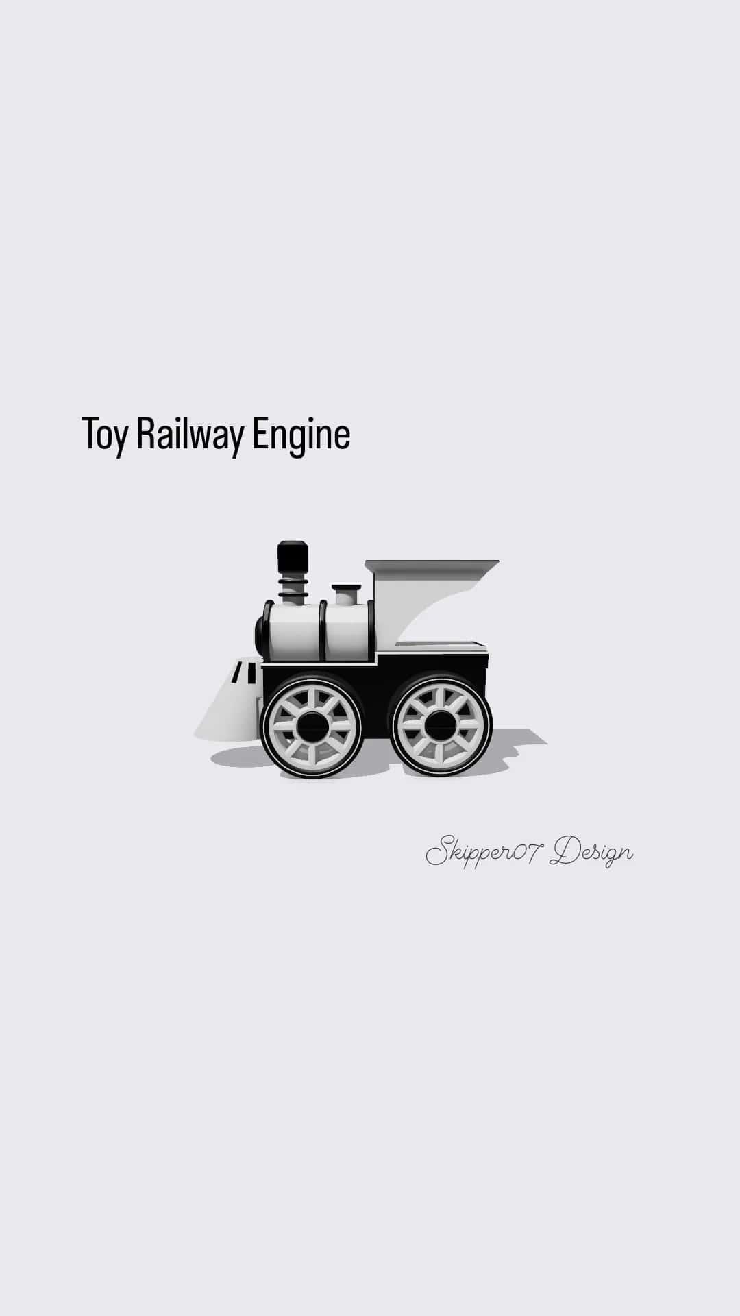 Toy Railway Engine 5.3 3d model