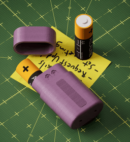 AA Travel Battery case 3d model