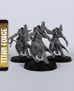 Half-Orc Female Rogue - With Free Dragon - 5e DnD Inspired for RPG and Wargamers 3d model