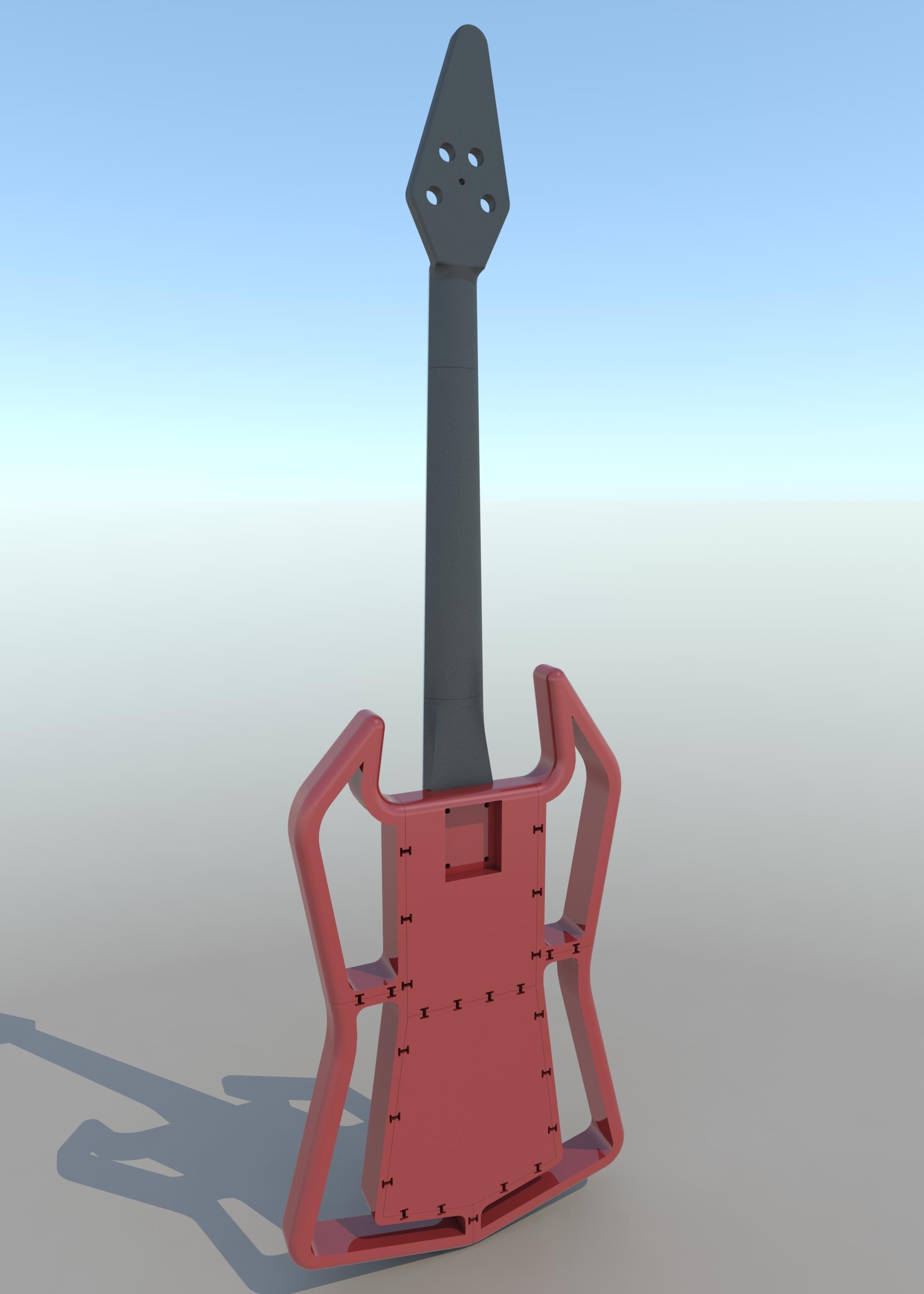 PET Bass Parts 3d model