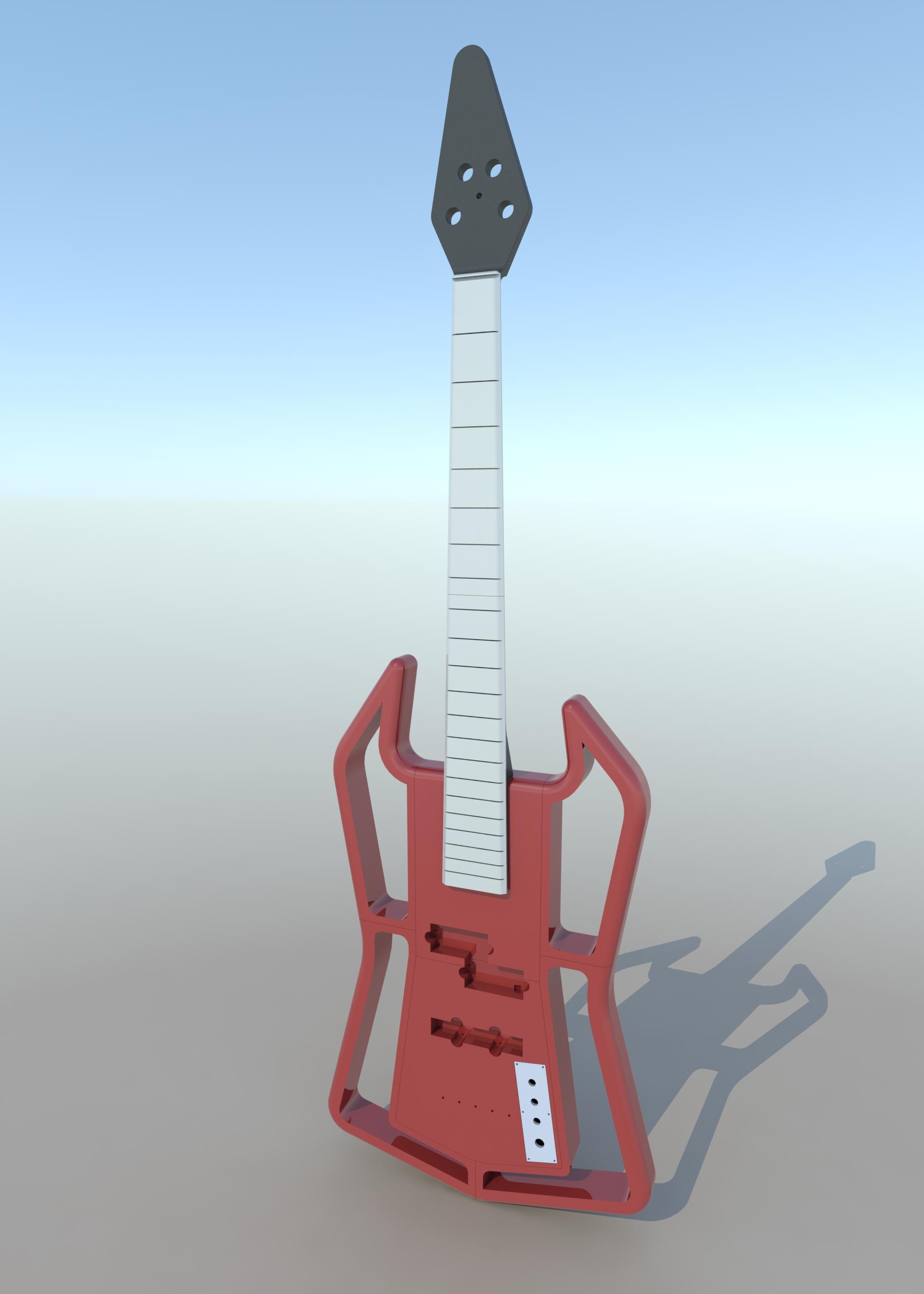 PET Bass Parts 3d model