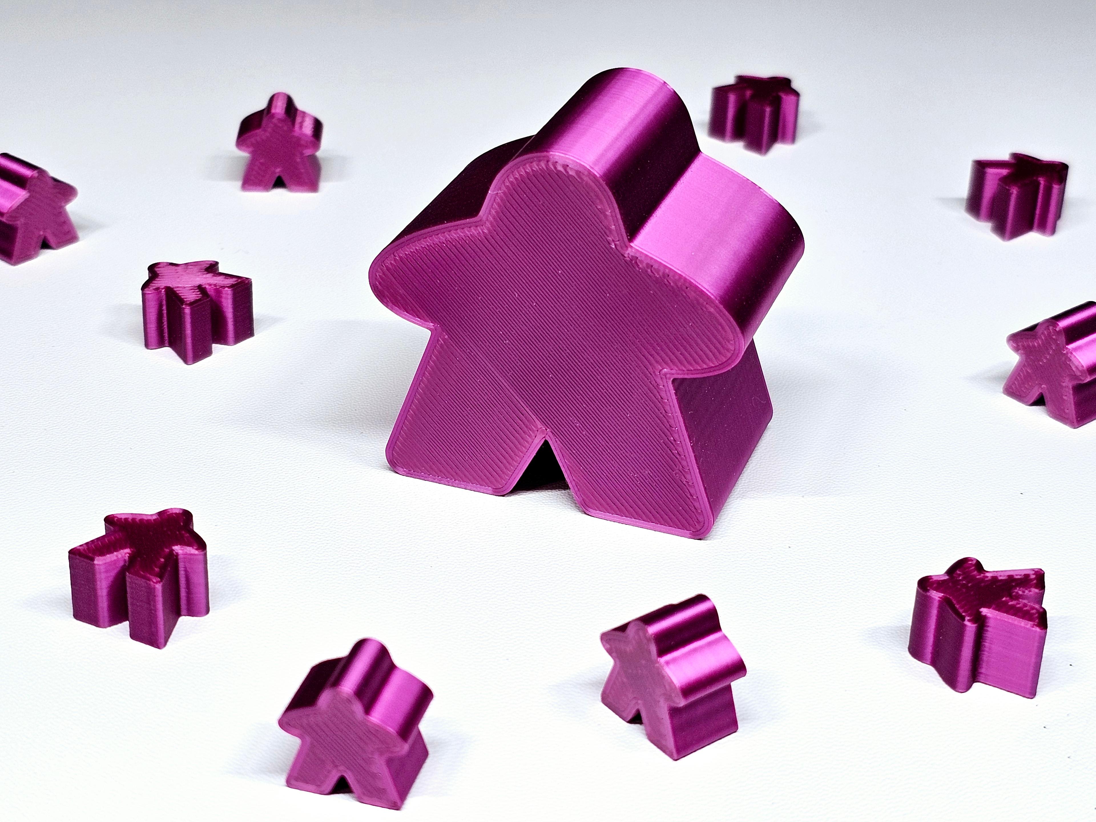 Meeple-shaped box | Compatible with Carcassonne board game pieces | 4 tolerance options 3d model