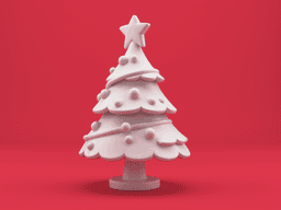 Cute Christmas Tree – Stylized Xmas Tree 3D Model 3d model