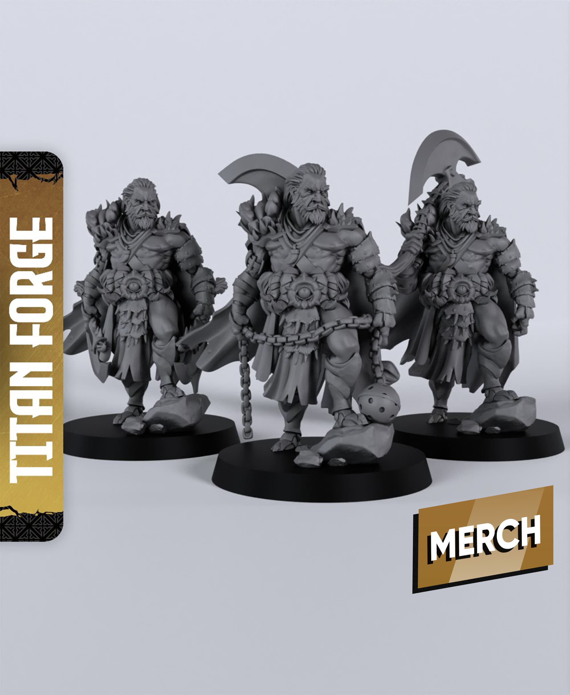 Human Male Barbarian - With Free Dragon - 5e DnD Inspired for RPG and Wargamers 3d model