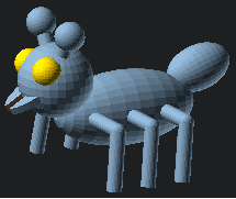 Bug - optional legs 3d model