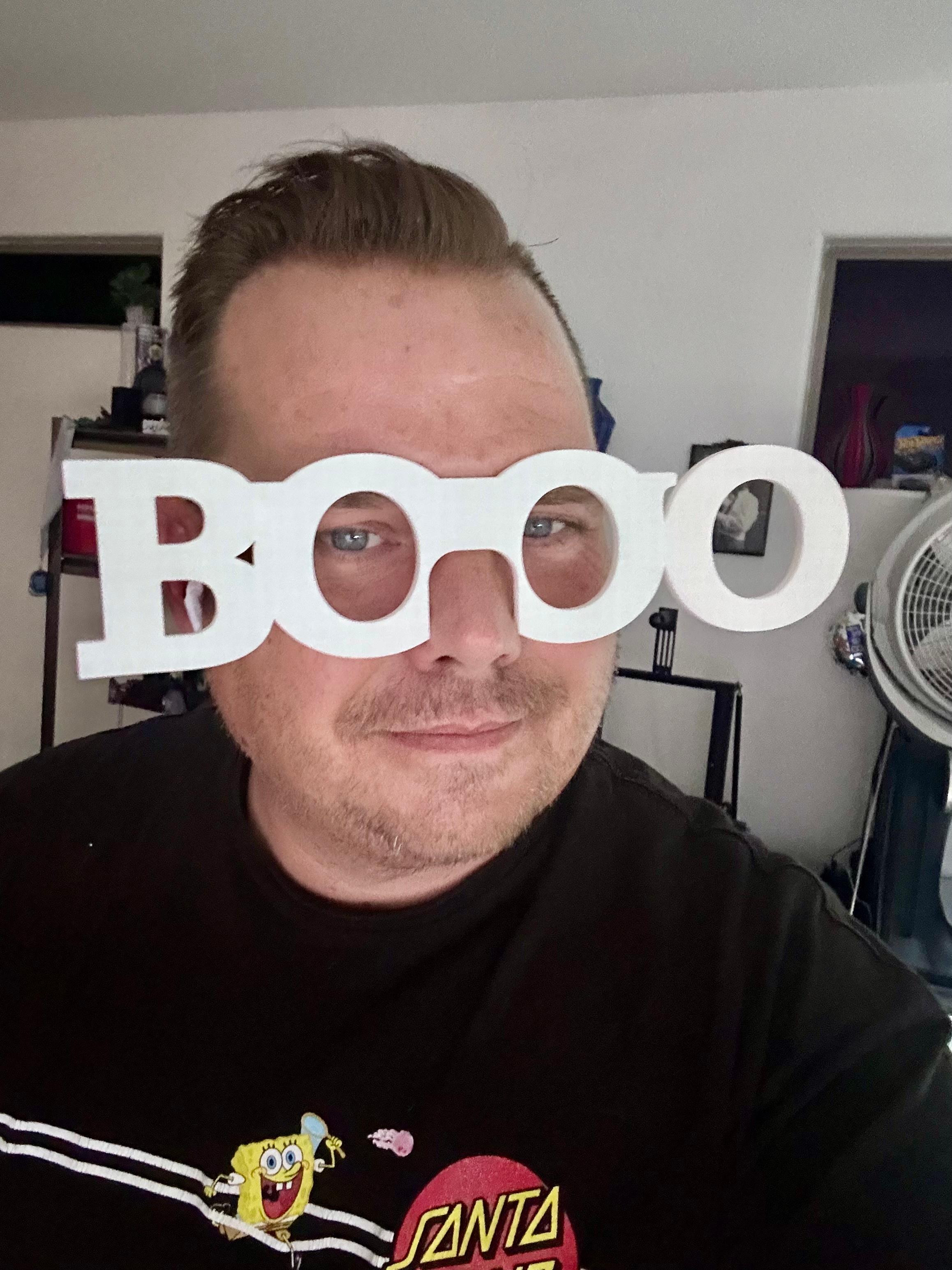 BOOOO GLASSES - GHOST GLASSES - HALLOWEENWEARABLE CONTEST  3d model