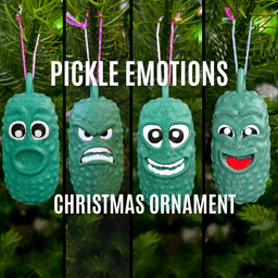 Pickle Emotions - Christmas Ornament 3d model