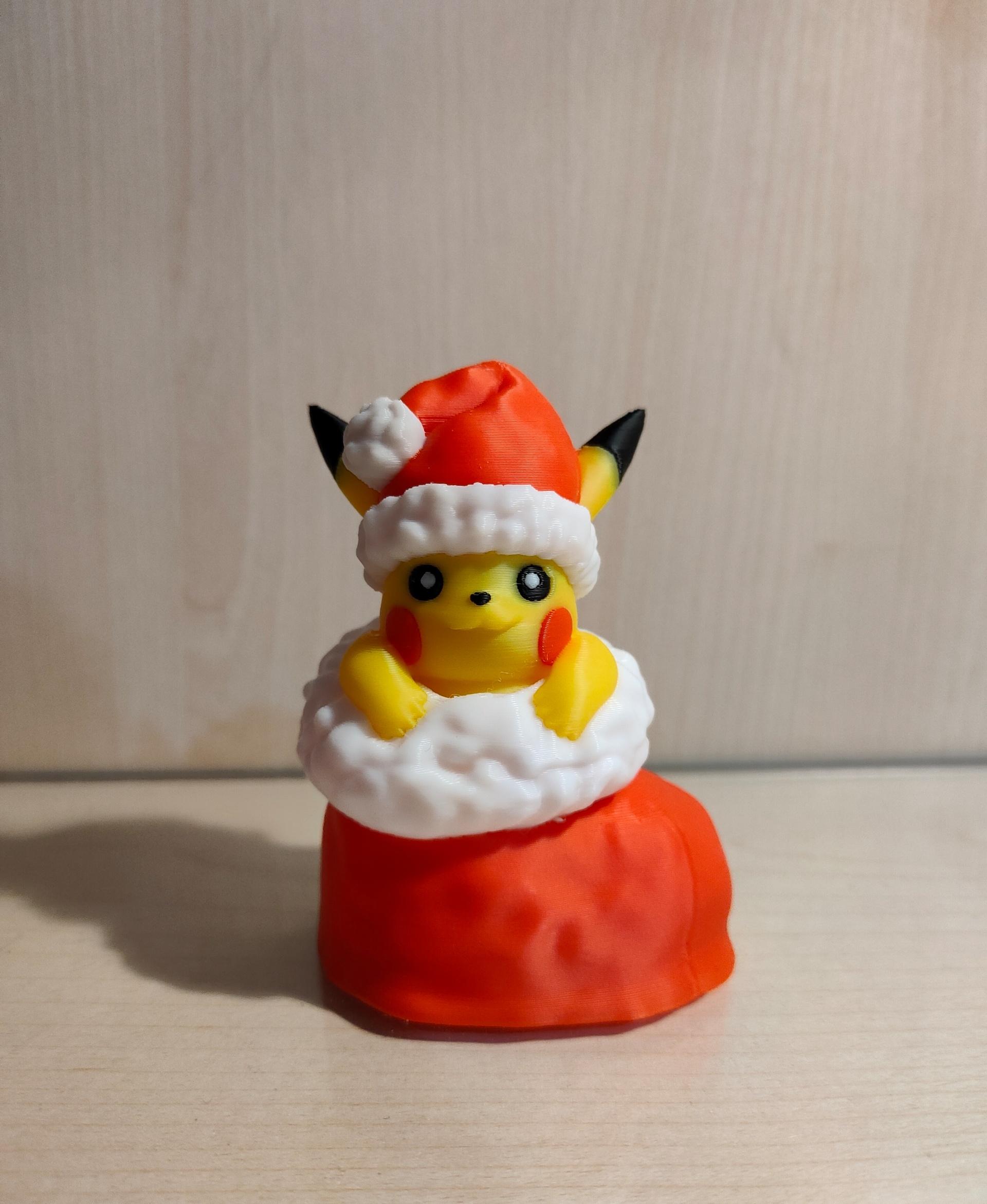 Pikachu in a Christmas Sock_Pose 1 (Normal Sock)(Fanart) - Cute :3 - 3d model