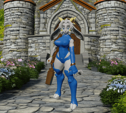 Anthropomorphic Fantasy Warrior v2.0 3d model