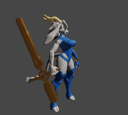 Anthropomorphic Fantasy Warrior v2.0 3d model