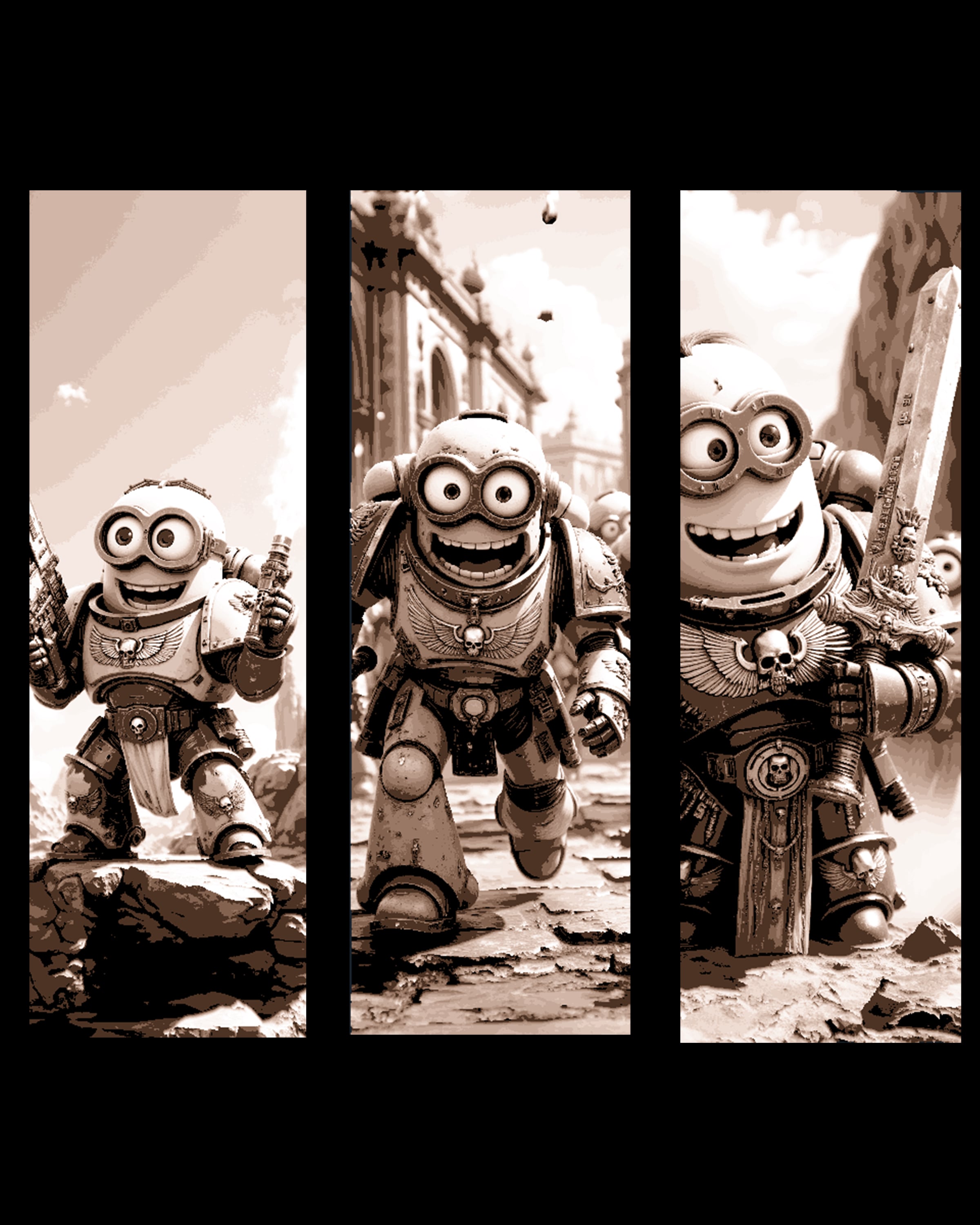 Sometimes a marine just has to have fun, even if he is a minion! Set of bookmarks 3d model
