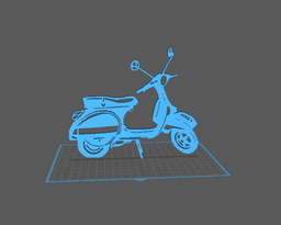 Vespa - 50cc Wall Art 3d model