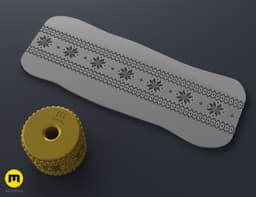 Texture Rollers Christmas middle #6 3d model