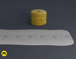 Texture Rollers Christmas middle #6 3d model