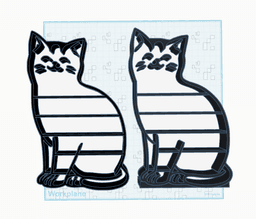 Commercial Kitty Knick Knack Shelf Wall Hanger and stand alone with duel extruder options 3d model