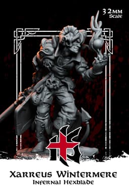 Xarreus Wintermere - Tiefling Warlock 3d model