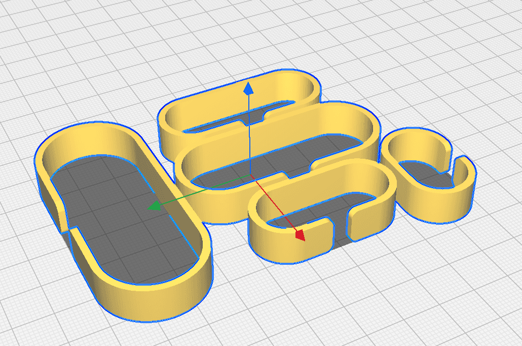 Range_cable_5_tailles 3d model